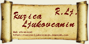 Ružica Ljukovčanin vizit kartica